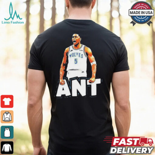 Ant playoff shirt anthony edwards minnesota timberwolves player oversized shirt