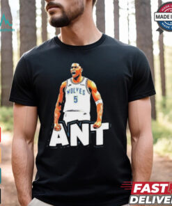 Ant playoff shirt anthony edwards minnesota timberwolves player oversized shirt