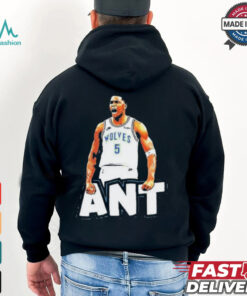 Ant playoff shirt anthony edwards minnesota timberwolves player oversized shirt