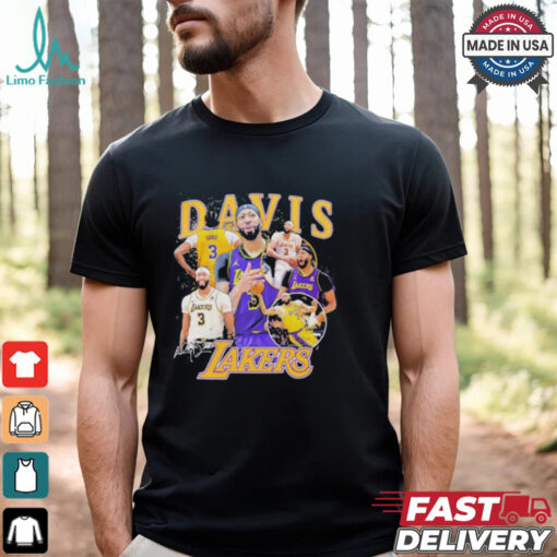 Anthony Davis Los Angeles Lakers signature multi photo player shirt