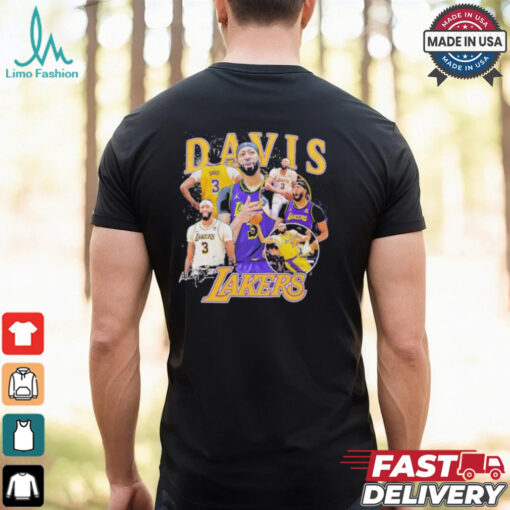 Anthony Davis Los Angeles Lakers signature multi photo player shirt