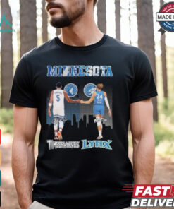 Anthony Edwards Minnesota Timberwolves X Napheesa Collier Minnesota Lynx Signatures Shirt