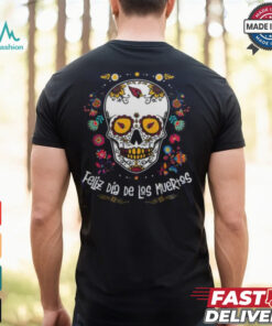 Arizona Cardinals Skull Dia De Los Muertos 2024 T Shirt