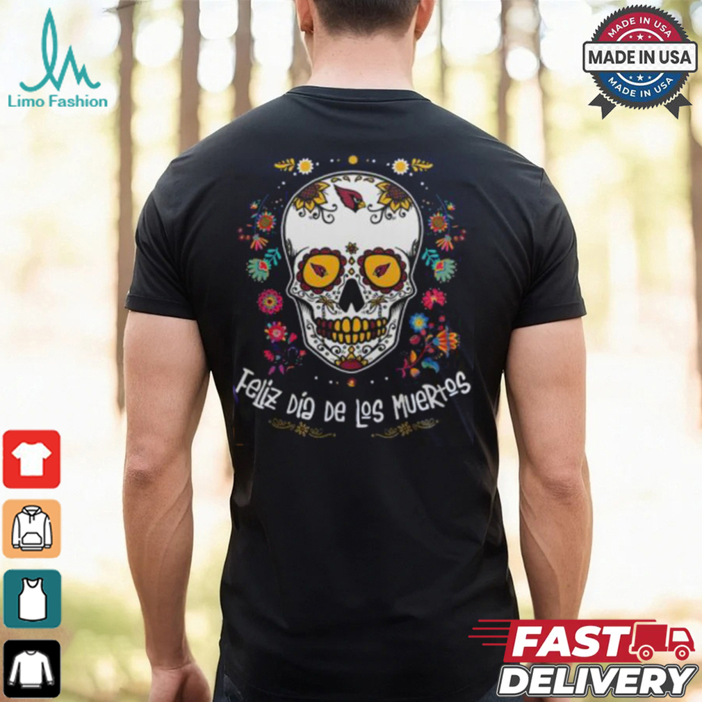Arizona Cardinals Skull Dia De Los Muertos 2024 T Shirt Arizona Cardinals Skull Dia De Los Muertos 2024 T Shirt