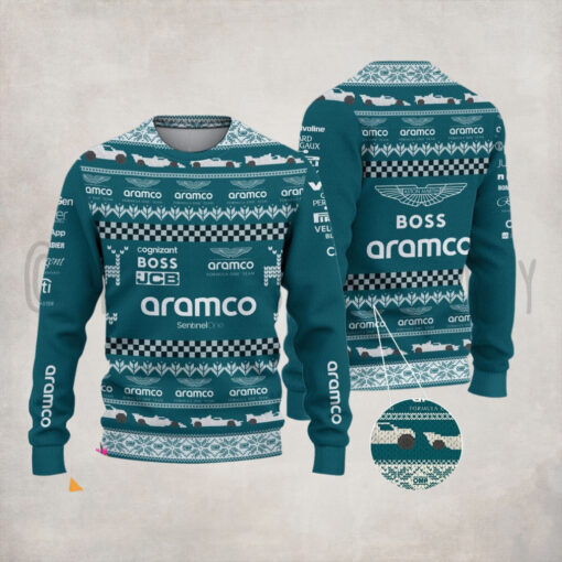 Aston Martin Cognizant F1 Team PURS1541 ugly sweater