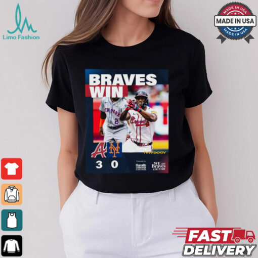 Atlanta Braves Win 3 0 New York Mets 2024 October Baseball Matchup shirt