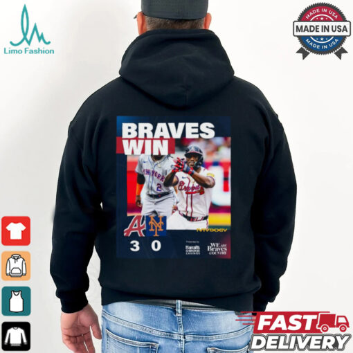 Atlanta Braves Win 3 0 New York Mets 2024 October Baseball Matchup shirt