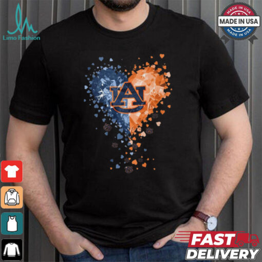 Auburn Tigers Crystal Heart Shirt