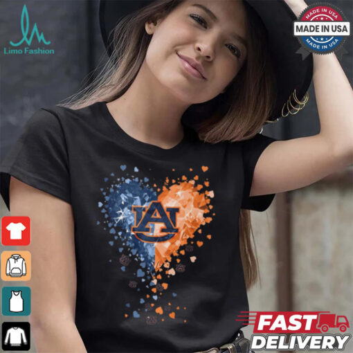 Auburn Tigers Crystal Heart Shirt