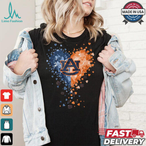 Auburn Tigers Crystal Heart Shirt