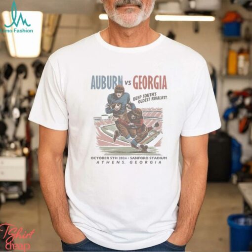 Auburn Vs Georgia Deep South’s Oldest Rivalry October 5th 20224 Sanford Stadium Athens Georgia Shirt