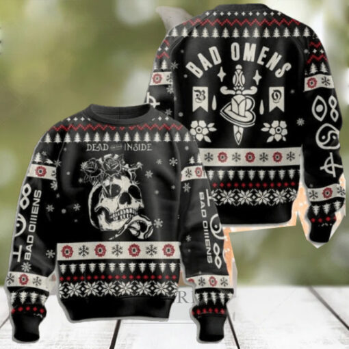 Bad Omens Dead On The Inside Exit Wounds 2024 Ugly Christmas Sweater