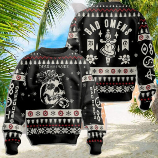 Bad Omens Dead On The Inside Exit Wounds 2024 Ugly Christmas Sweater