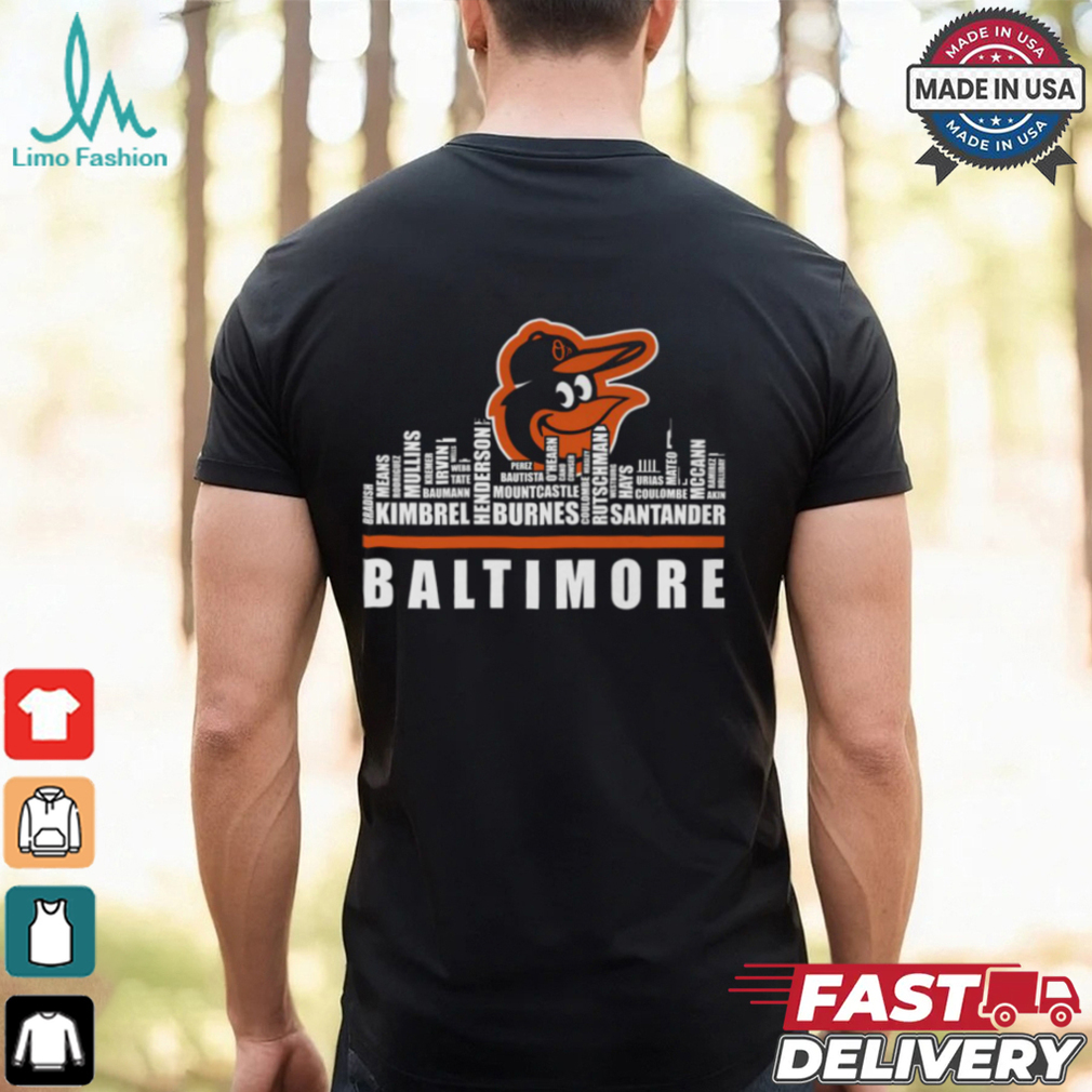 Baltimore Orioles Roster T Shirt Baltimore Orioles Roster T Shirt