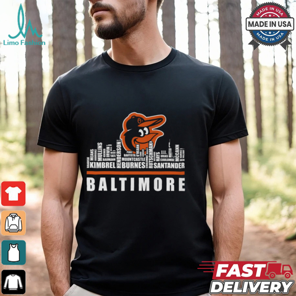 Baltimore Orioles Roster T Shirt Baltimore Orioles Roster T Shirt