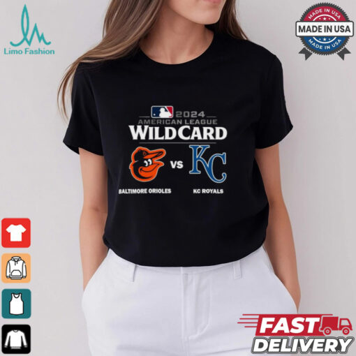 Baltimore Orioles Vs Kansas City Royals 2024 MLB American League Wild Card Shirt