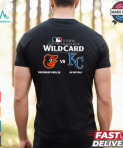 Baltimore Orioles Vs Kansas City Royals 2024 MLB American League Wild Card Shirt