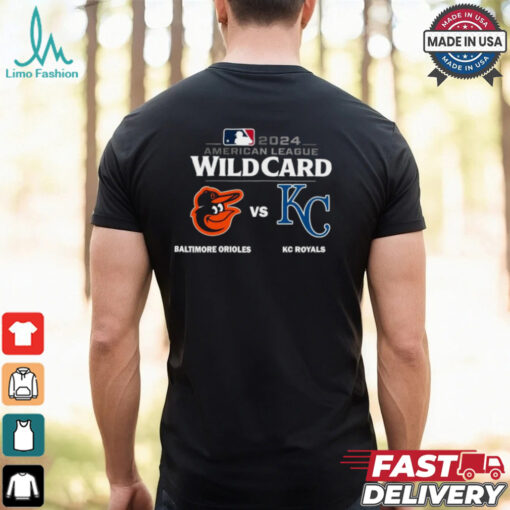 Baltimore Orioles Vs Kansas City Royals 2024 MLB American League Wild Card Shirt