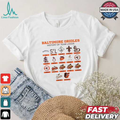 Baltimore Orioles history of team logos shirt