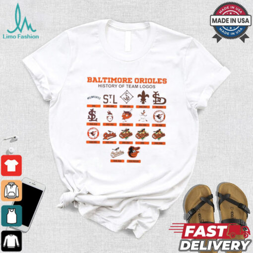 Baltimore Orioles history of team logos shirt