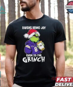 Baltimore Ravens Bring Joy Even To The Grinch Christmas Shirt