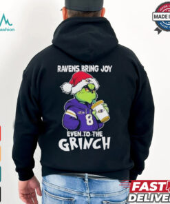 Baltimore Ravens Bring Joy Even To The Grinch Christmas Shirt