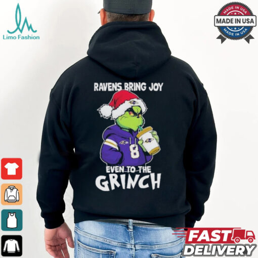 Baltimore Ravens Bring Joy Even To The Grinch Christmas Shirt