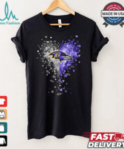 Baltimore Ravens Crystal Heart Shirt