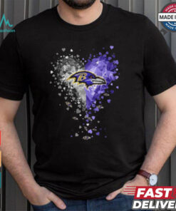 Baltimore Ravens Crystal Heart Shirt