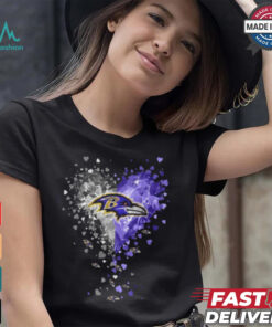 Baltimore Ravens Crystal Heart Shirt