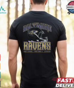 Baltimore Ravens Helmet Garment Dyed Heavyweight T Shirt