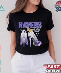 Baltimore Ravens girl high heels shirt