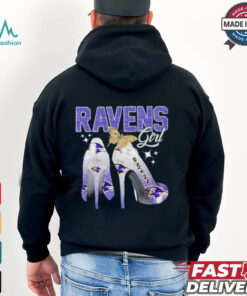 Baltimore Ravens girl high heels shirt
