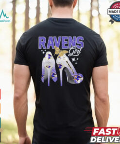 Baltimore Ravens girl high heels shirt