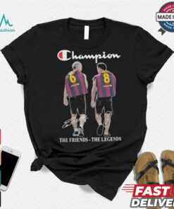 Barcelona Xavi Iniesta Champions The Friends The Legends shirt