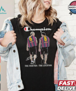 Barcelona Xavi Iniesta Champions The Friends The Legends shirt