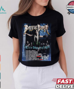 Battle Beast At Manchester England UK 1 October 2024 Circus Of Doom Over Europe Tour Dates Poster shirt