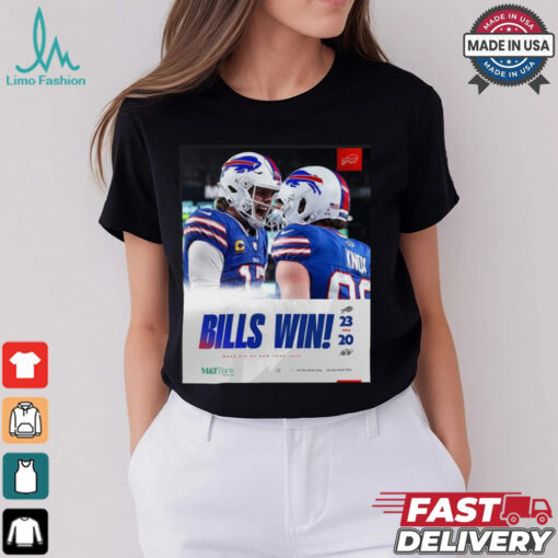 Bills Wins 23 20 Jets Final Score shirt