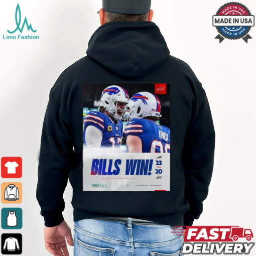 Bills Wins 23 20 Jets Final Score shirt