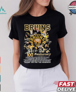 Boston Bruins 100th Anniversary 1924 2024 Thank You For The Memories Shirt