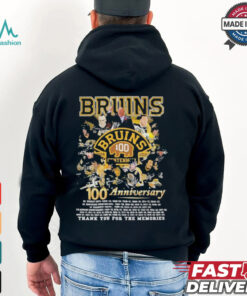 Boston Bruins 100th Anniversary 1924 2024 Thank You For The Memories Shirt