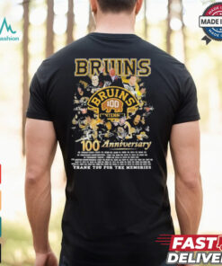 Boston Bruins 100th Anniversary 1924 2024 Thank You For The Memories Shirt