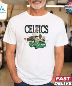 Boston Celtics NBA Six Pack 2024 Caricature Graphic t shirt