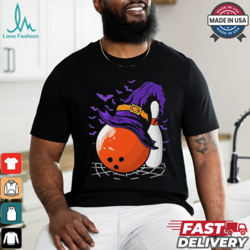 Bowling Ball Witch Hat Halloween Shirt