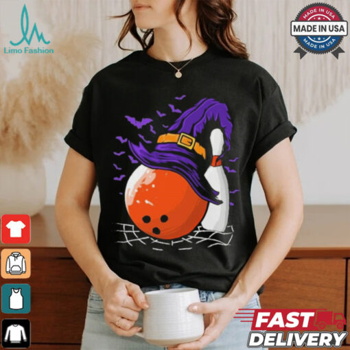 Bowling Ball Witch Hat Halloween Shirt