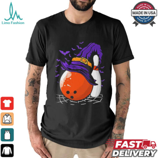 Bowling Ball Witch Hat Halloween Shirt