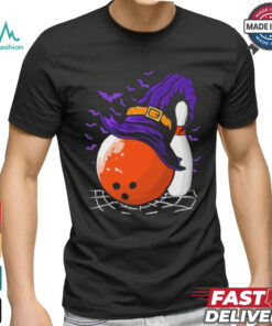 Bowling Ball Witch Hat Halloween Shirt