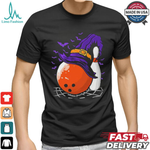 Bowling Ball Witch Hat Halloween Shirt