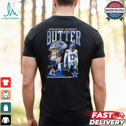 Brandon Aubrey #17 Dallas Cowboys Star NFL Kicker T Shirts