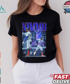 Brandon Nimmo New York Mets MLB Signature Graphic t shirt